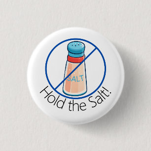Low Salt Diet Meniere's Blood Pressure 3 Cm Round Badge