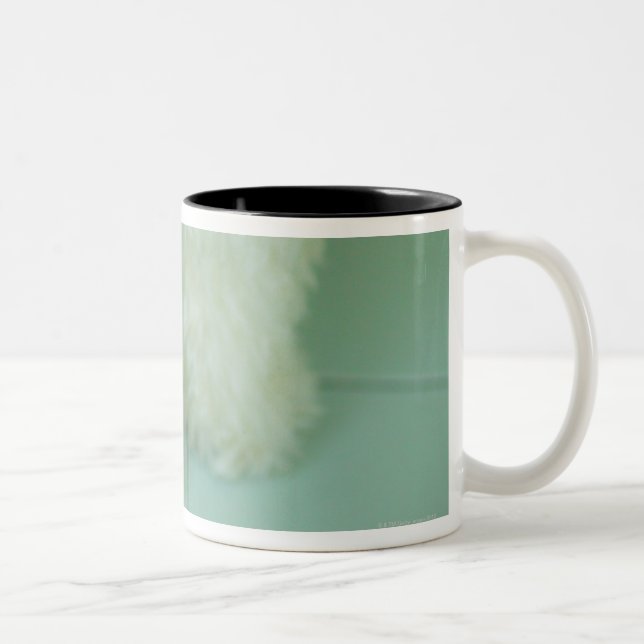 Low section view of a miniature poodle Two-Tone coffee mug (Right)
