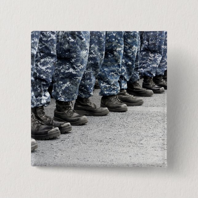 Low section view of sailors 15 cm square badge (Front)