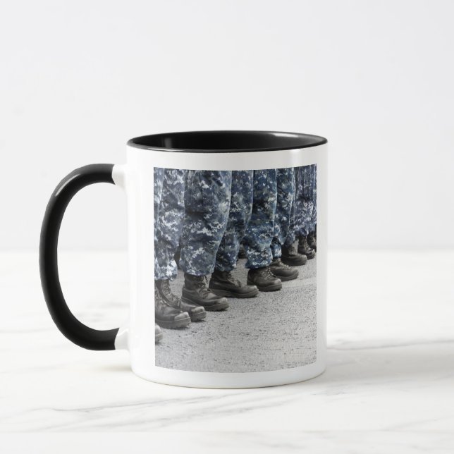 Low section view of sailors mug (Left)