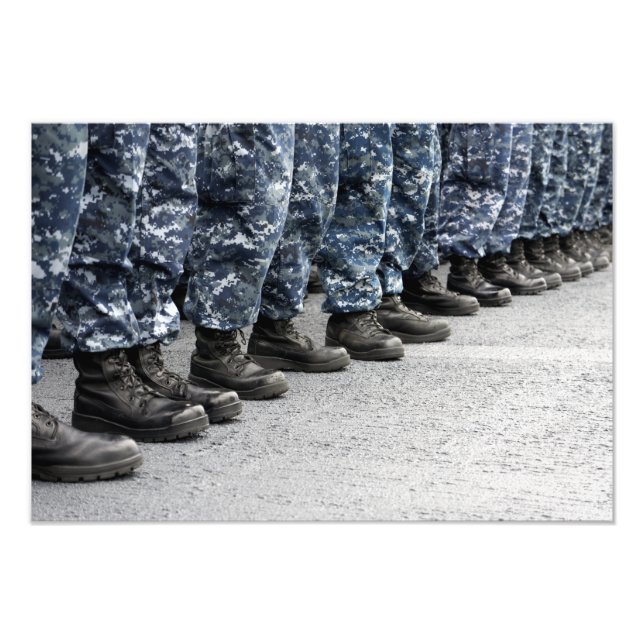 Low section view of sailors photo print (Front)