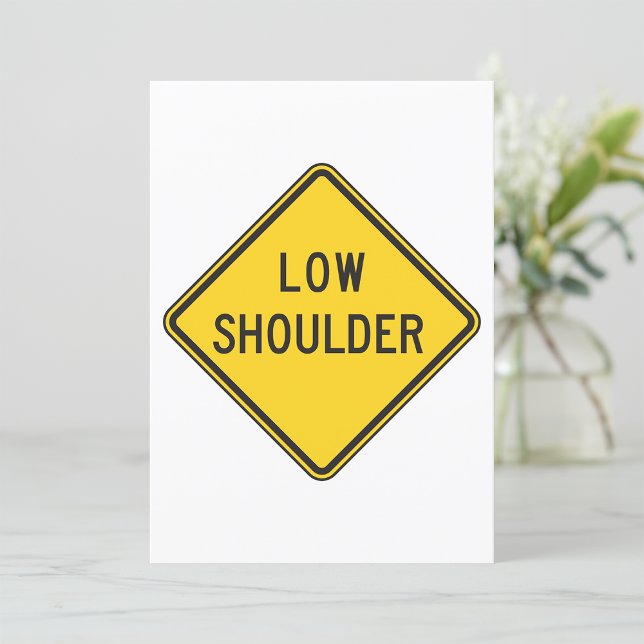 Low Shoulder Road Sign Invitation (Creator Uploaded)