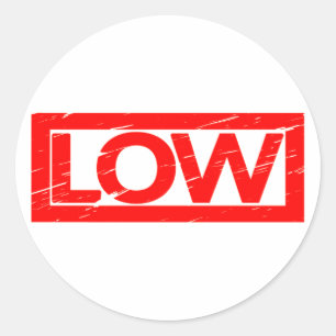 Low Stamp Classic Round Sticker