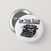 LOW TECH RULES 6 CM ROUND BADGE (Front & Back)