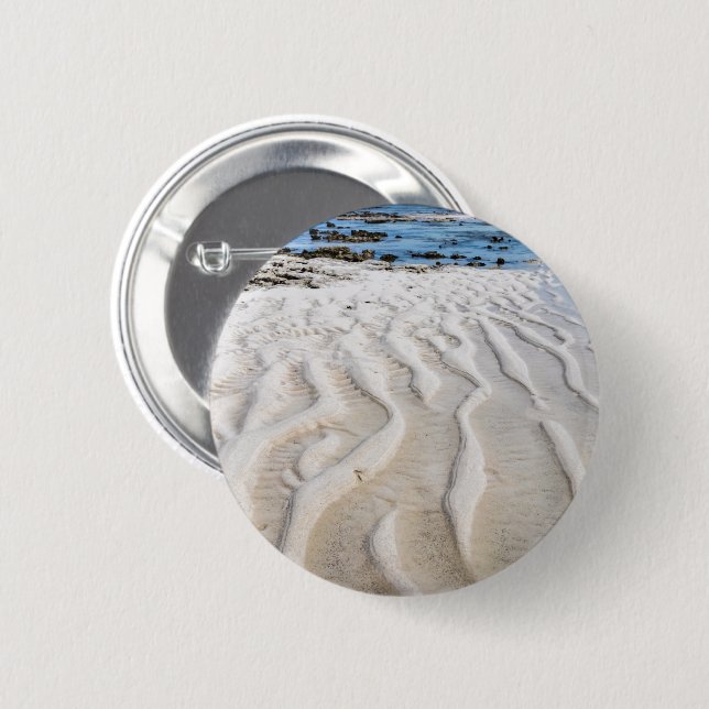 Low tide 6 cm round badge (Front & Back)