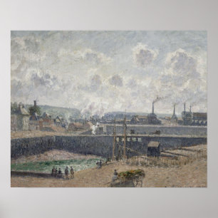 Low Tide at Duquesne Docks, Dieppe, 1902 Poster