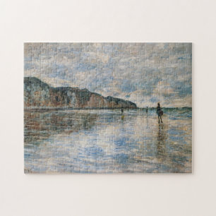Low Tide at Pourville Monet Fine Art Jigsaw Puzzle