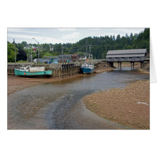 Low tide at the Bay of Fundy at St. Martins, New
