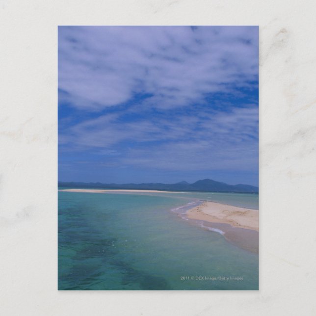 Low tide at the beach postcard (Front)