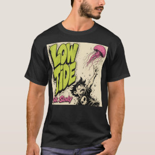 Low Tide Coastal Beach Graphic T-Shirt Design