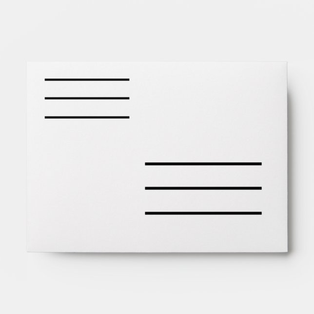 Low Vision Small A6 Envelope (Front)