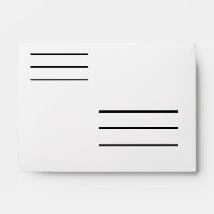 Low Vision Small A6 Envelope