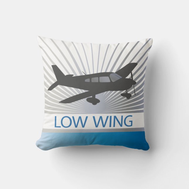 Low Wing Aeroplane Cushion (Front)