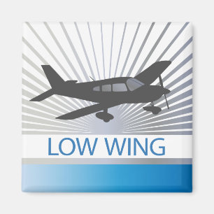 Low Wing Aeroplane Magnet