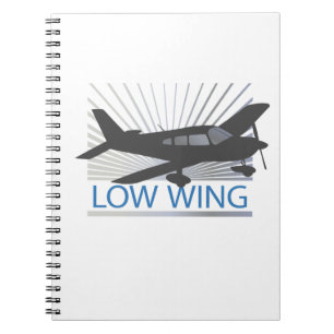 Low Wing Aeroplane Notebook