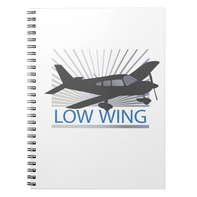 Low Wing Aeroplane Notebook (Front)