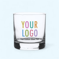 Lowball Whiskey Rocks Glass with Custom Logo 12 oz