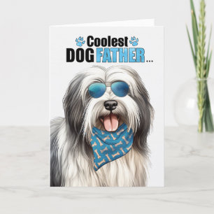 Lowchen Dog Coolest Dad Father's Day Holiday Card