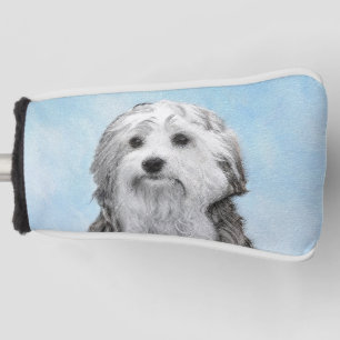Lowchen Painting - Cute Original Dog Art Golf Head Cover