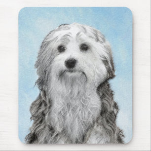 Lowchen Painting - Cute Original Dog Art Mouse Pad