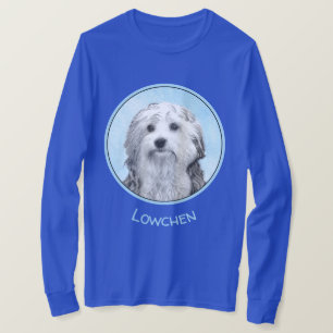 Lowchen Painting - Cute Original Dog Art T-Shirt