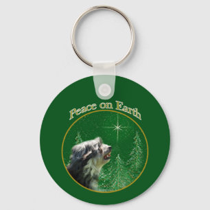 Lowchen Peace Key Ring
