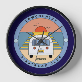 Lowcountry Airstream Wall Clock