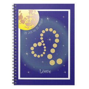 Löwe 23. Juli bis 22. August Notizheft Notebook