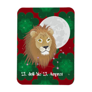 Löwe 23. Juli bis 22. August Premium Flexi Magnet