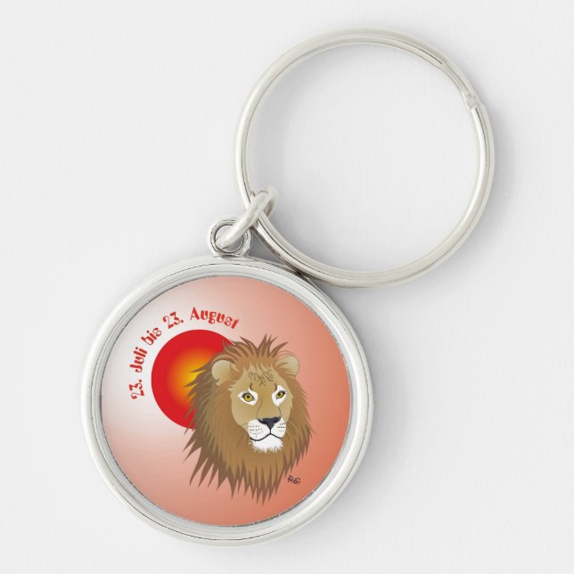 Löwe - Sternbild Schlüsselanhänger Key Ring (Front)