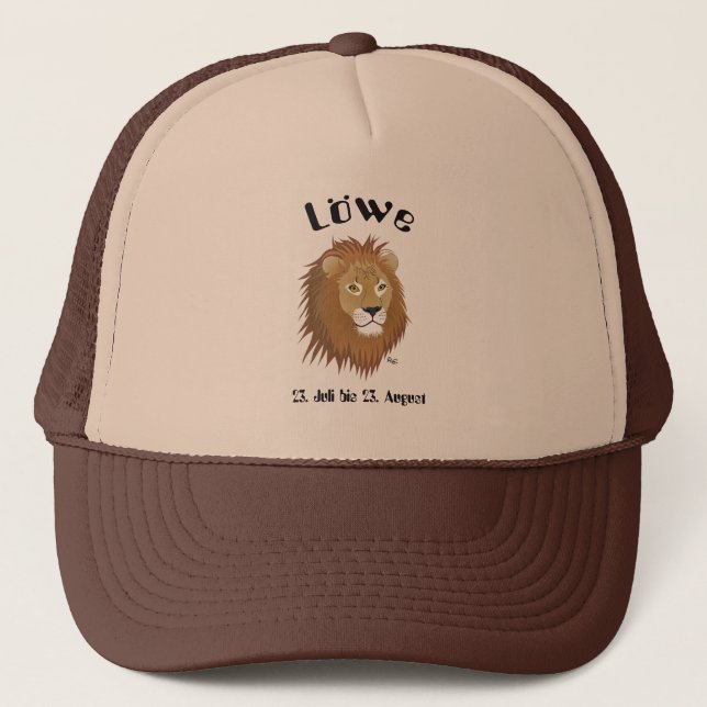 Löwe - Sternzeichen Cap (Front)