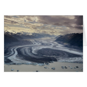 Lowell Glacier flows into the Alsek River in