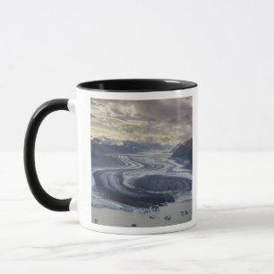 Lowell Glacier flows into the Alsek River in Mug