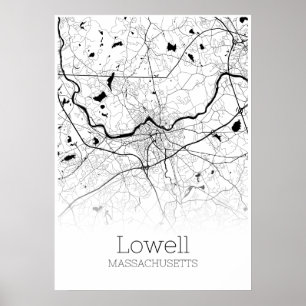 Lowell Map - Massachusetts - City Map Poster