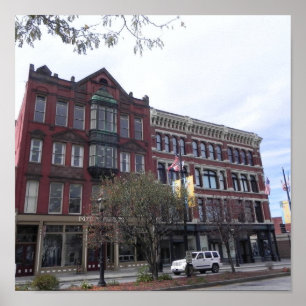 LOWELL MASSACHUSETTS CENTRAL STREET POSTER