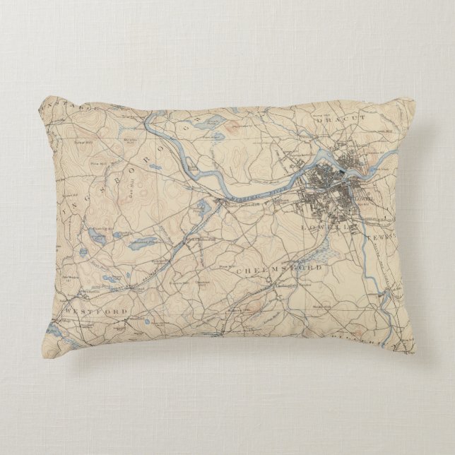Lowell, Massachusetts Decorative Cushion (Front)