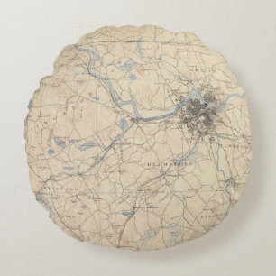 Lowell, Massachusetts Round Cushion