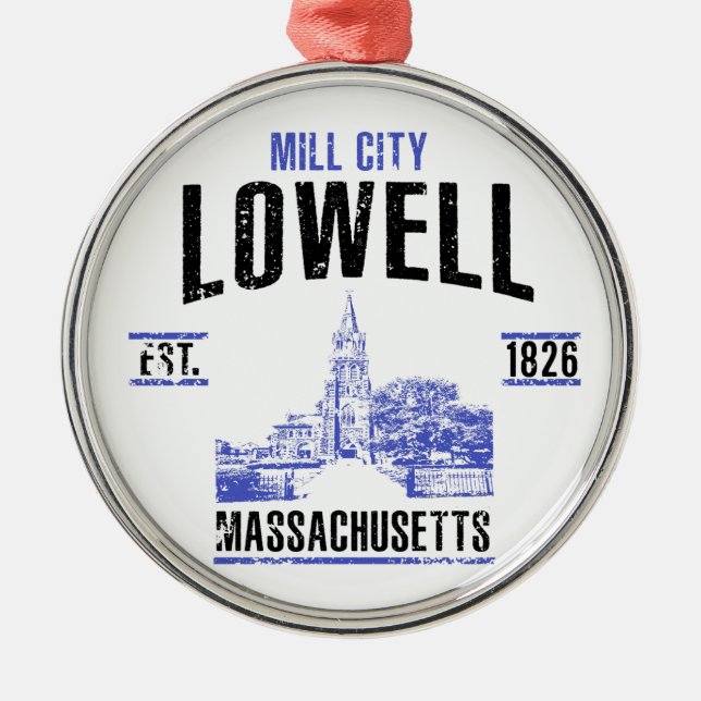 Lowell Metal Ornament (Front)