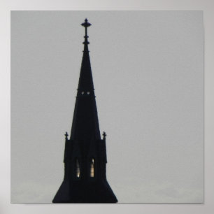 Lowell Roof tops Poster