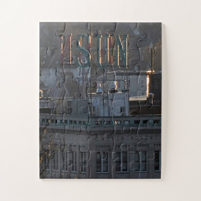 LOWELL SUN BUILDING JIGSAW PUZZLE (Vertical)