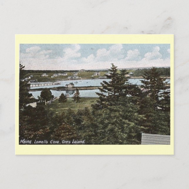 Lowells Cove, Orrs Island, Maine Postcard (Front)