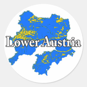 Lower Austria Classic Round Sticker
