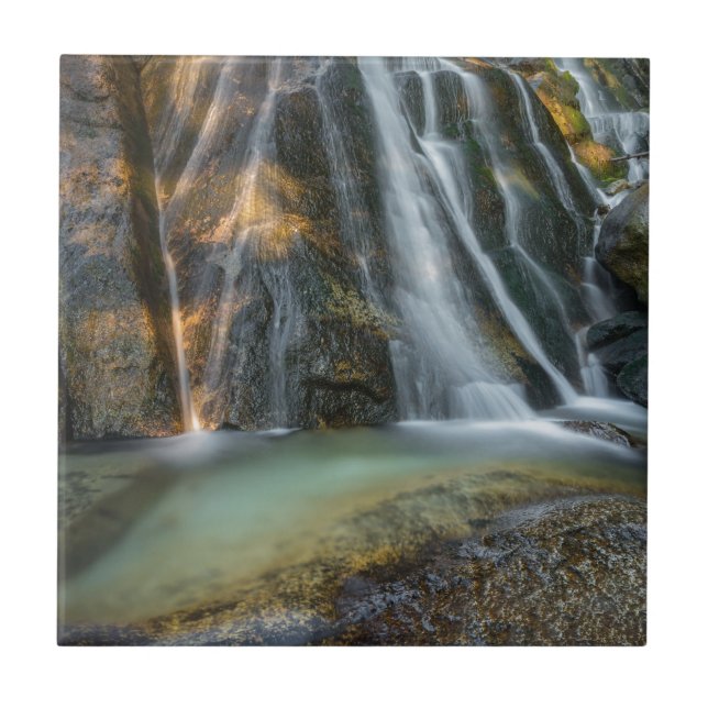 Lower Bell's Canyon Waterfall Ceramic Tile (Front)