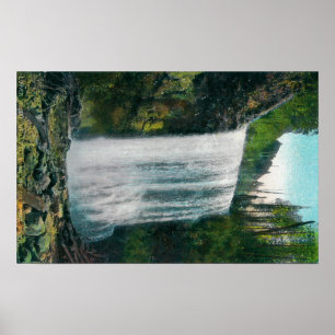 Lower Bridal Veil Falls on Colubia River Poster
