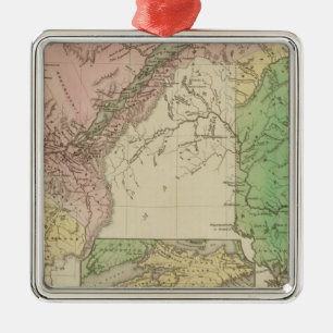 Lower Canada and New Brunswick Metal Ornament