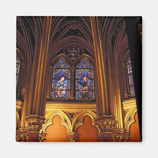 Lower chapel of La Sainte-Chapelle, Paris, 2 Magnet (Front)