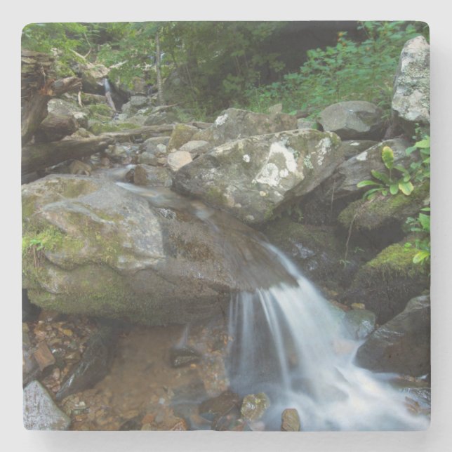 Lower Dark Hollow Falls, Shenandoah Stone Coaster (Front)