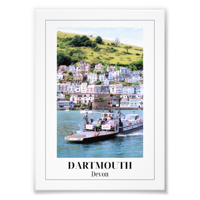 Lower Dartmouth Ferry, Devon Photo Print (Front)
