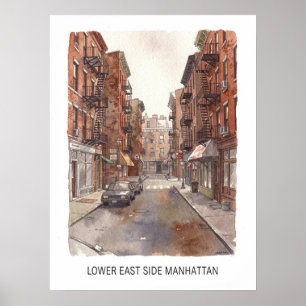 Lower East Side Manhattan Poster