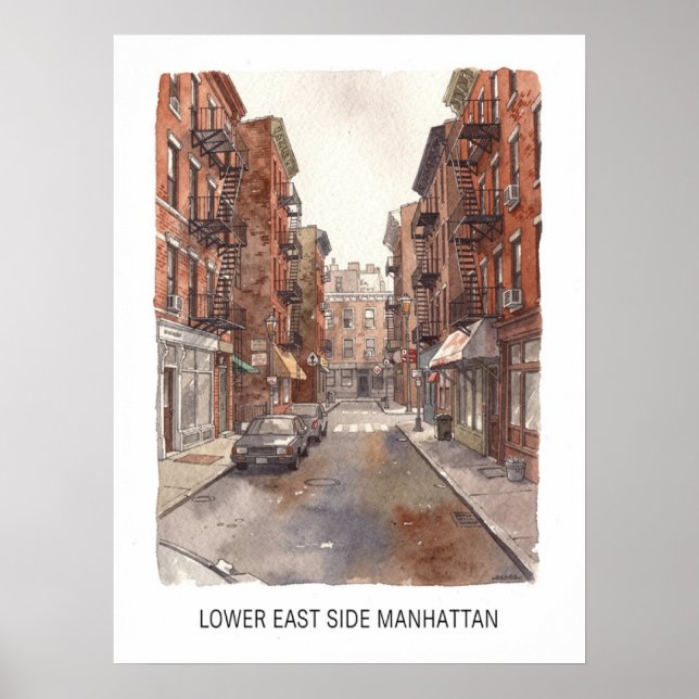 Lower East Side Manhattan Poster (Front)